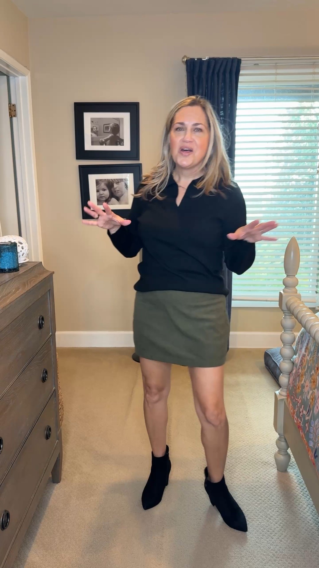 Loving this fun skirt with boots! Would look great with tights too. And of course I’m wearing this top again! 

#LTKOver40 #LTKootd #LTKHoliday