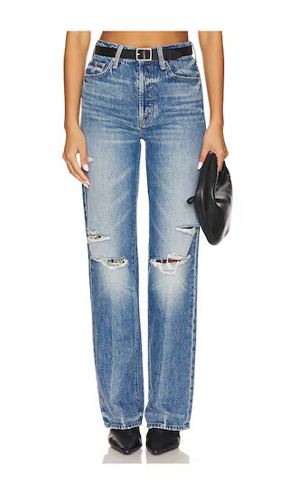 MOTHER The Rambler Sneak Jeans in Blue. - size 24 | Revolve Clothing (Global)