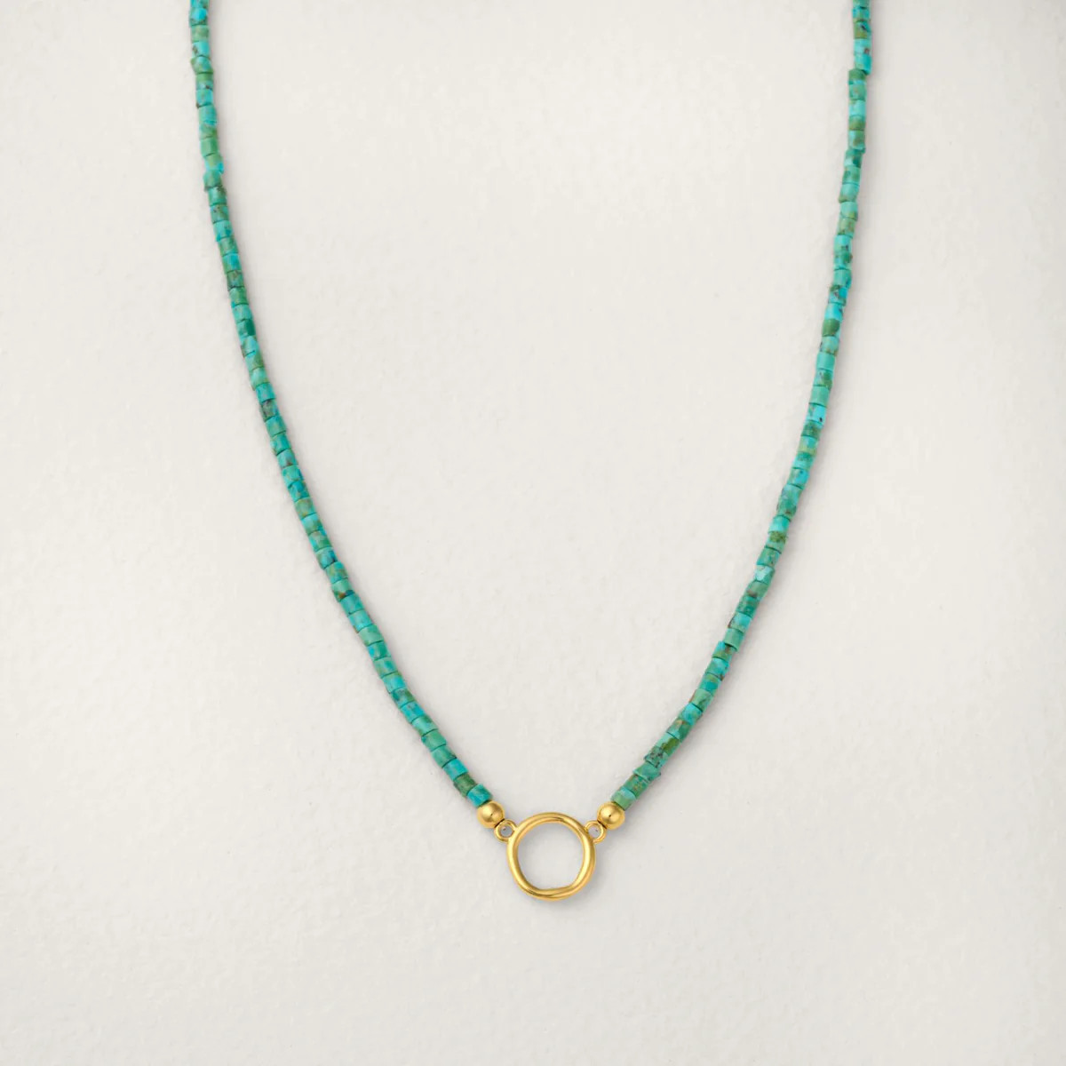 Alba Turquoise Beaded Necklace | Natural Turquoise Jewelry | Raiz | Raiz