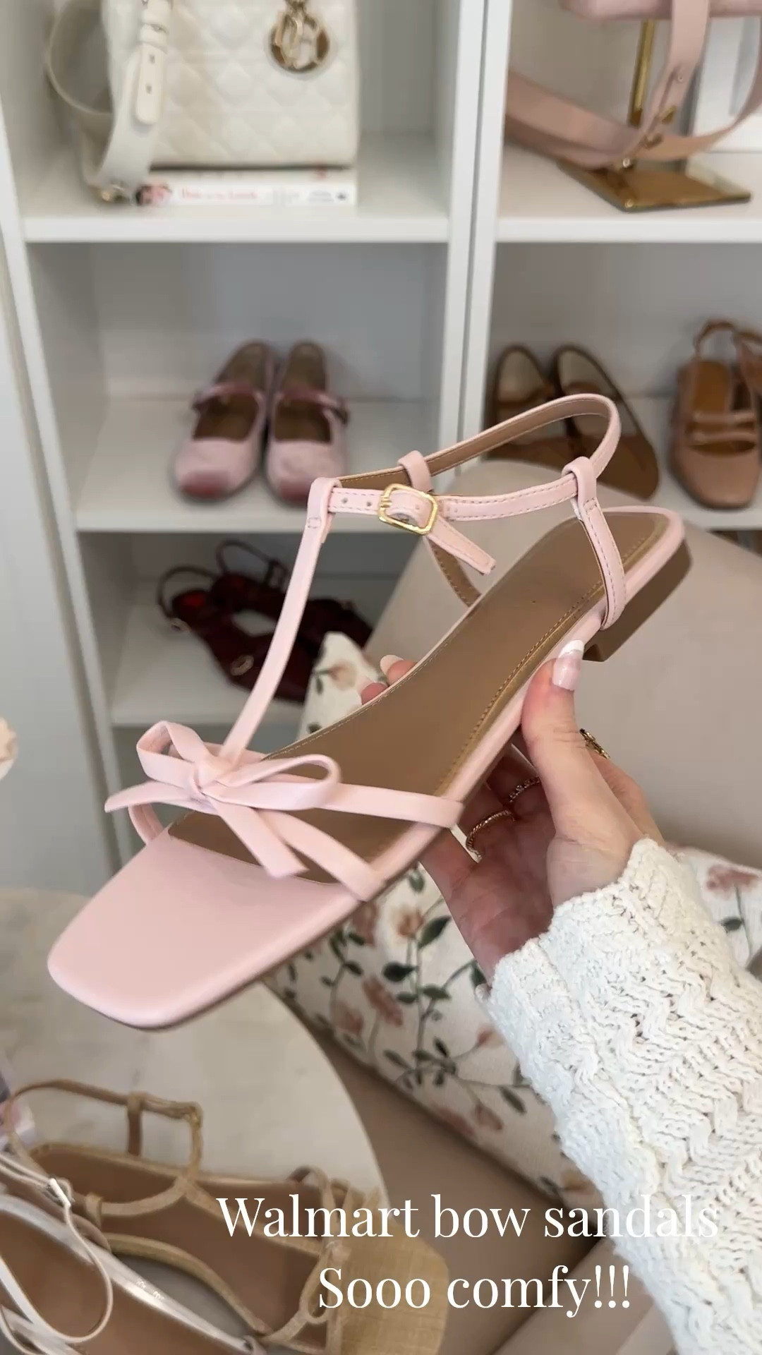 Walmart bow sandals! So comfy and TTS!🌸

#LTKSeasonal #LTKSaleAlert #LTKootd
