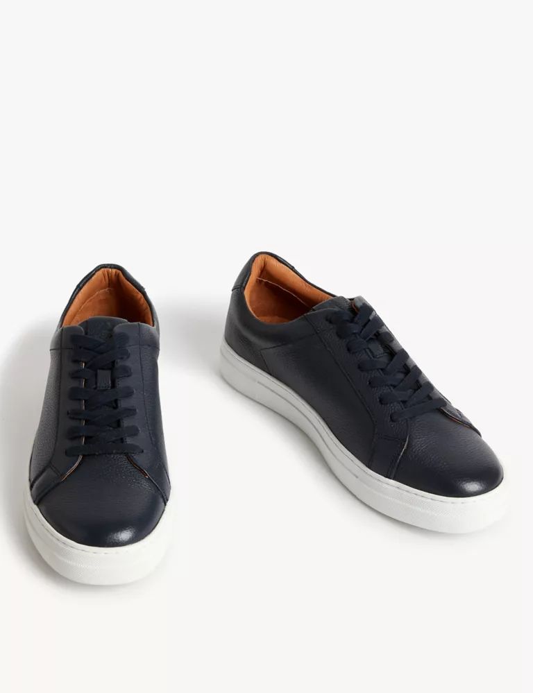 Leather Lace Up Trainers with Freshfeet™ | Marks & Spencer (UK)