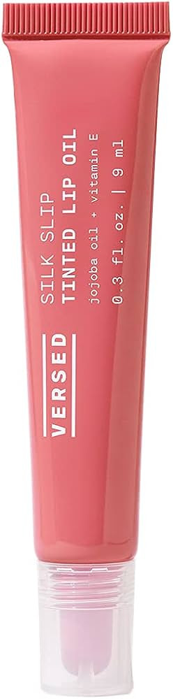 Versed Silk Slip Tinted Lip Oil, Blossom - Sheer Pink Tint - Long-Lasting, Moisturizing Makeup Wi... | Amazon (US)
