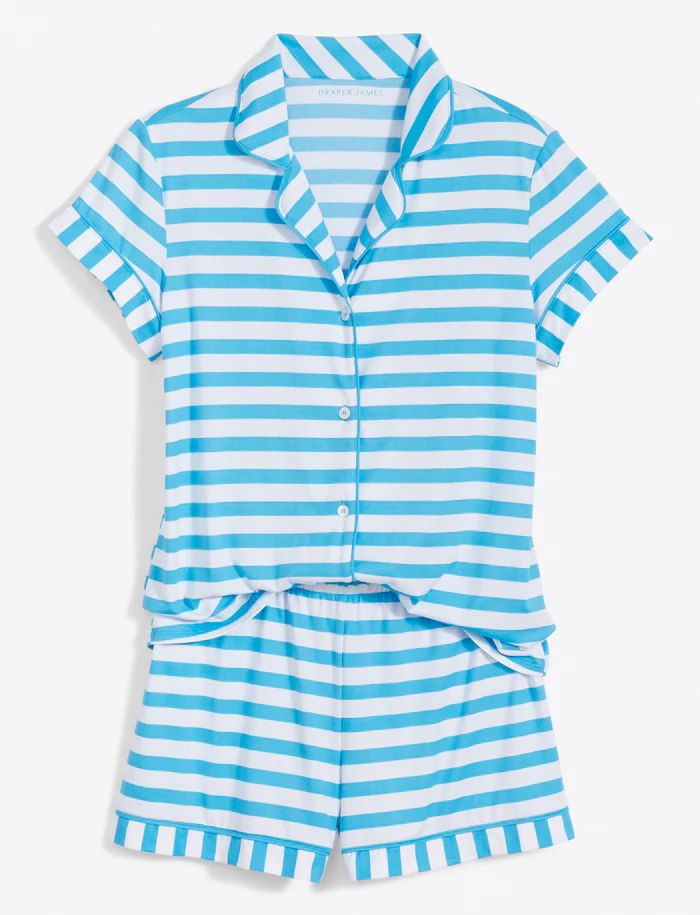 Sara Pajama Set in Awning Stripe | Draper James (US)