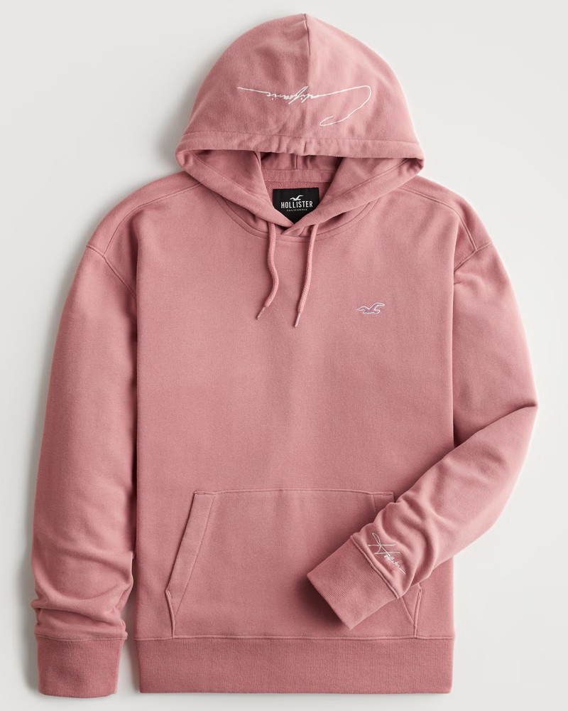 Men's Logo Terry Hoodie | Men's | HollisterCo.com | Hollister (US)