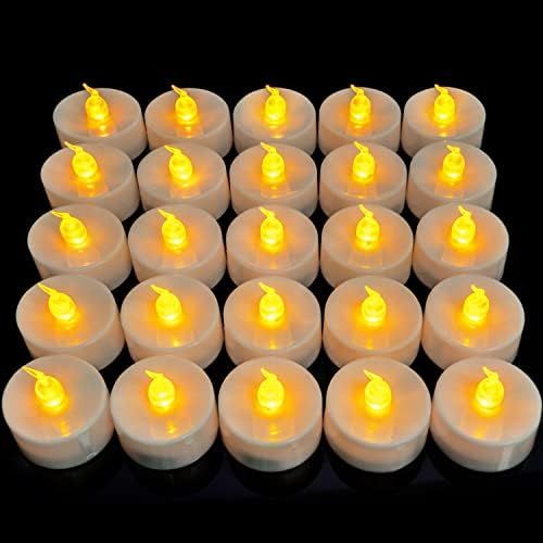 Homemory LED Candles, 24PCS Tea Lights Battery Operated, Lasts 2X Longer, Flameless Flickering Elect | Amazon (US)