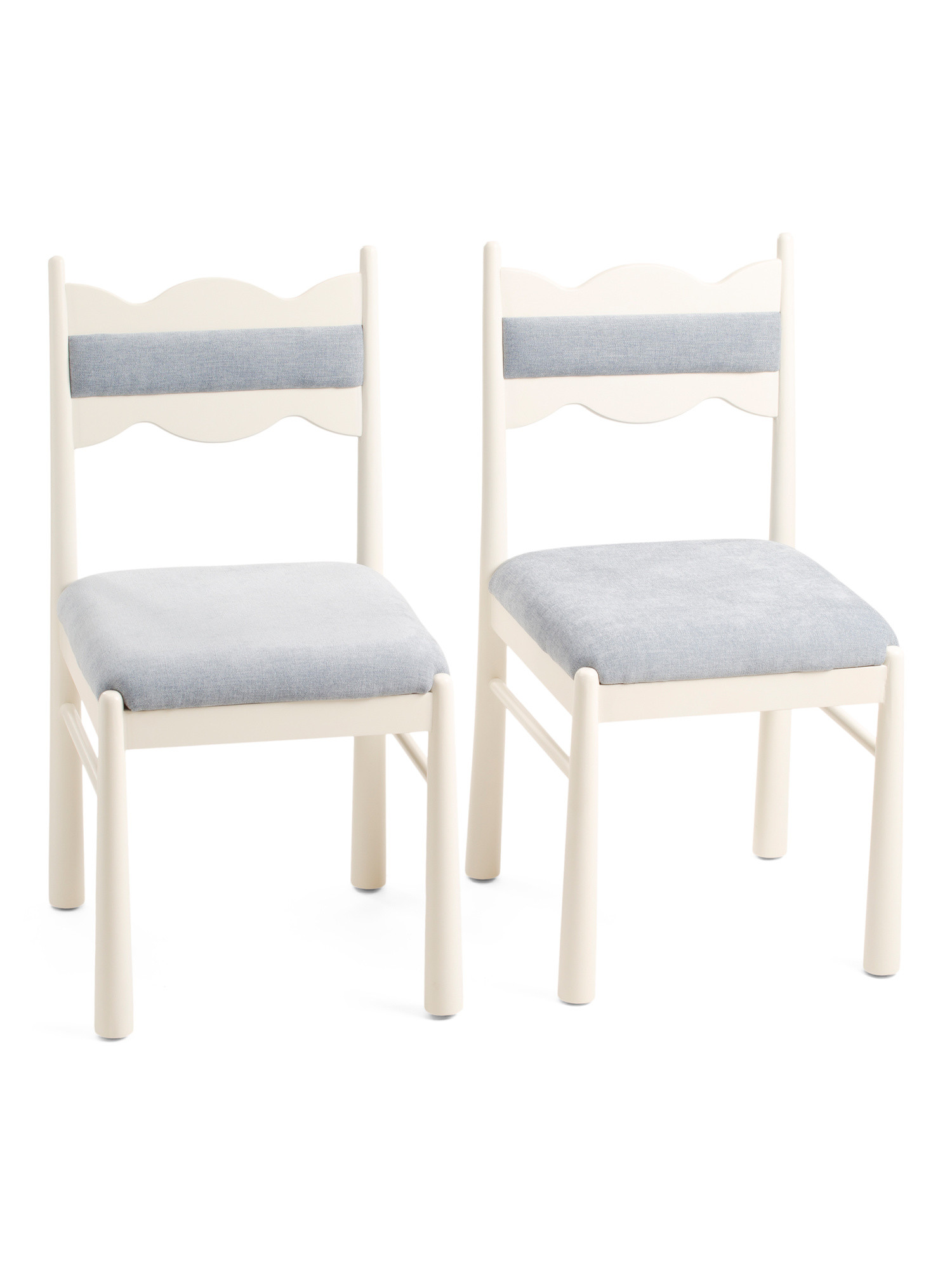Set Of 2 Wavy Scallop Upholstered Dining Chairs | Trending Now | Marshalls | Marshalls