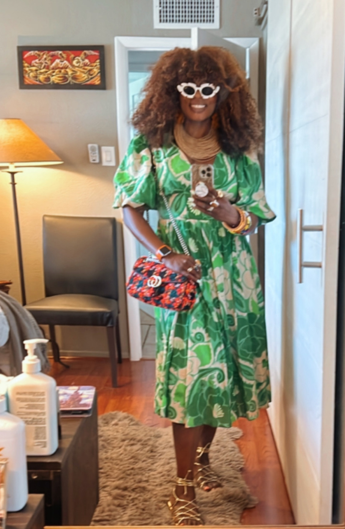 Spring Dress This print is everything & I got an abundance of compliments wearing it! Make sure to wear nipple covers as that’s the only way not to flash the girls with the built in deep V of the dress!

#LTKwedding #LTKstyletip #LTKFind