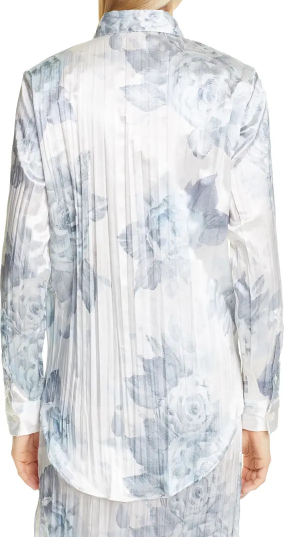 Sophi Shiny Floral Print Shirt | Nordstrom