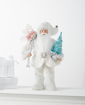 Holiday Lane Pastel Prism Fabric Standing Santa with Gift Bag and Tree, Created for Macy's & Revi... | Macys (US)