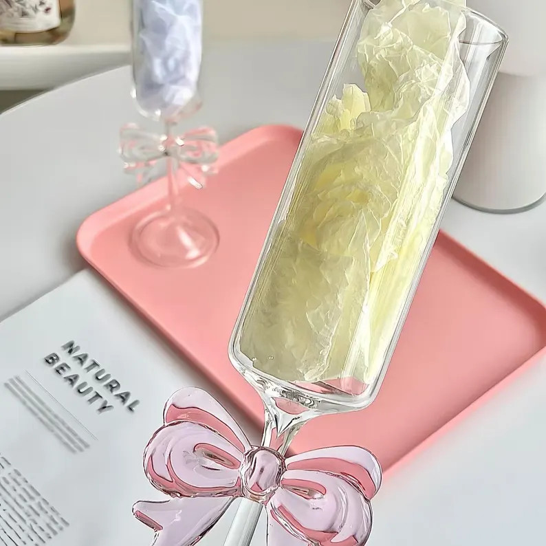 Elegant Bow Champagne Flutes: Celebrate in Style - Etsy | Etsy (US)
