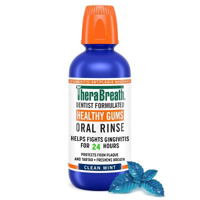 TheraBreath Healthy Gums Mouthwash Antigingivitis - Clean Mint - 16 fl oz | Target