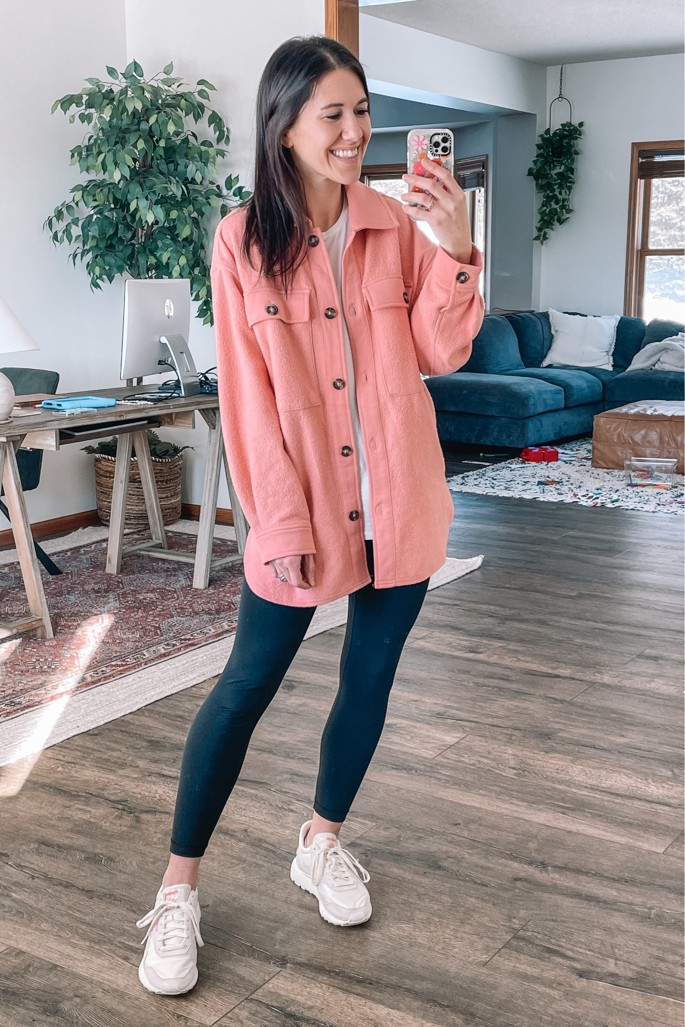 Target style fleece jacket, small
Valentine’s Day outfit

Tunic tank top, small
Amazon fashion black leggings, brush leggings, small

Reebok sneakers fit tts & super comfy! Beau real sneakers 
Casual outfit 
Winter outfits 
Winter outfit 
Target finds 

#LTKstyletip #LTKunder50 #LTKFind