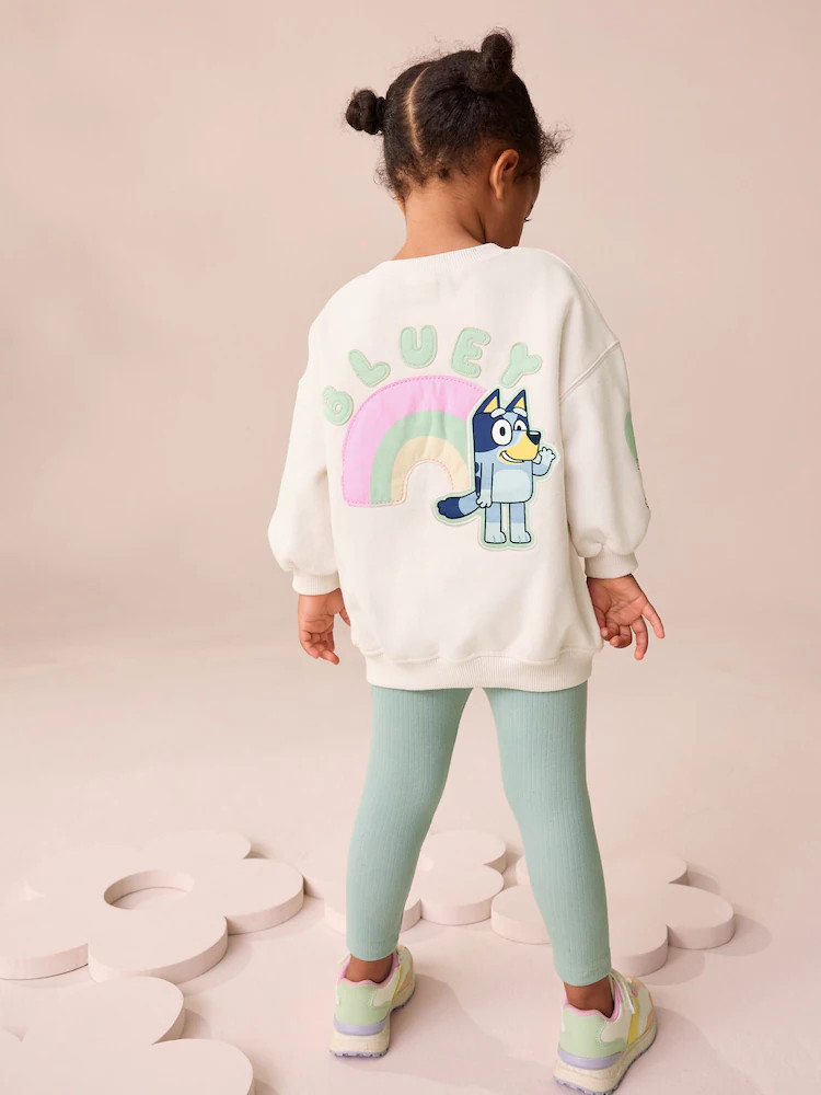 Cream Bluey Sweatshirt & Leggings Set (12mths-7yrs) | Next US
