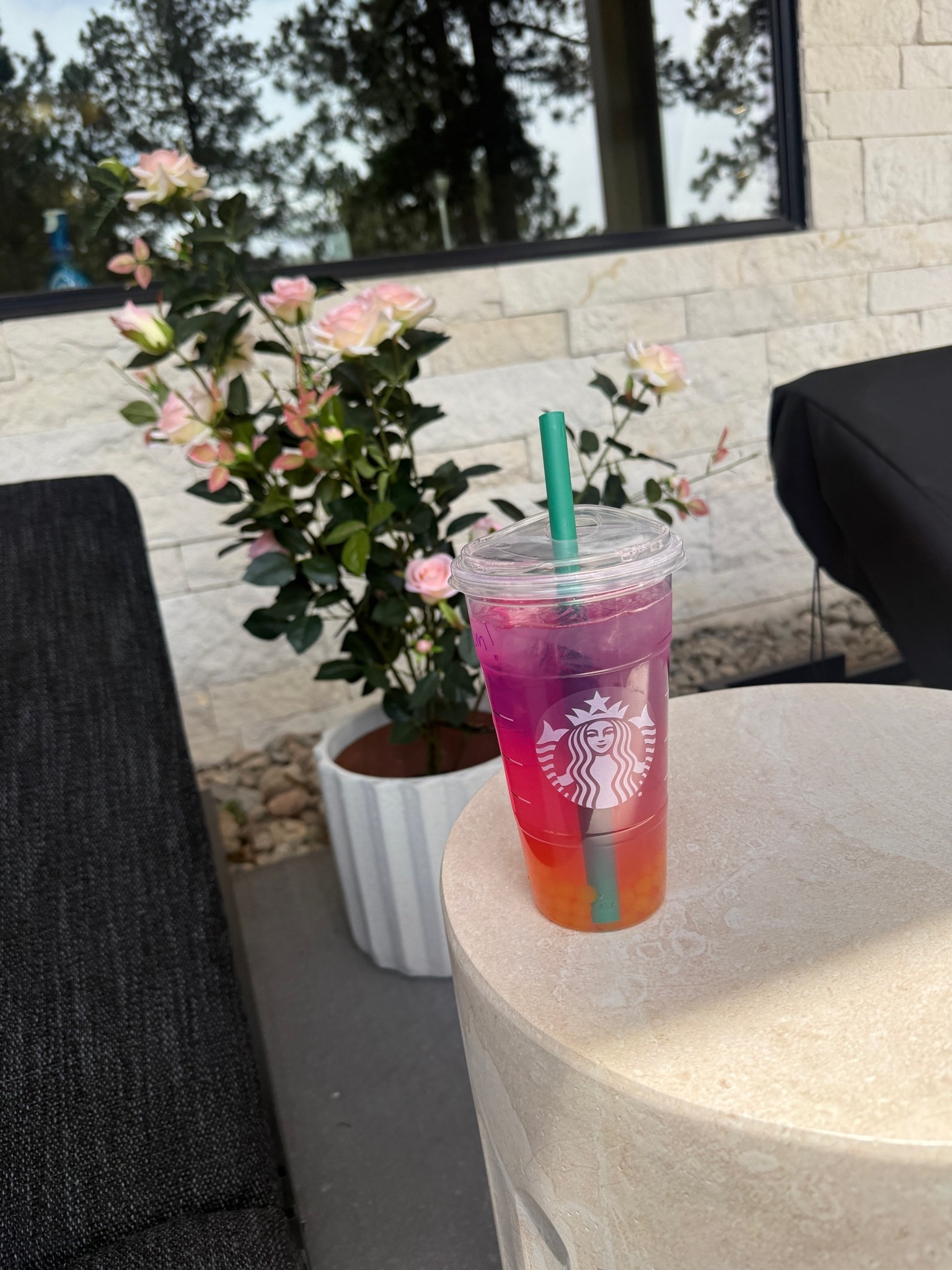The faux rose plants look so good on the patio! Linking similar loungers. Ours are from RH and cannot be linked.

#LTKdayinmylife #LTKSeasonal #LTKHome