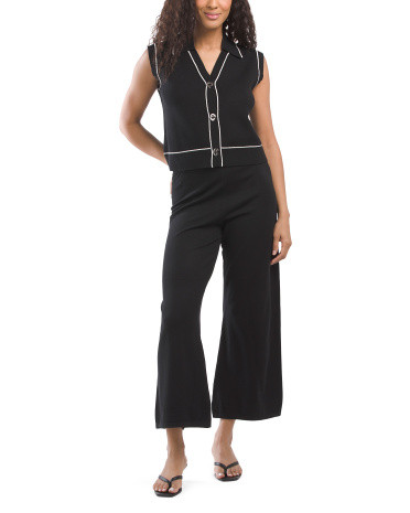 2pc Toggle Vest And Pants Set | TJ Maxx