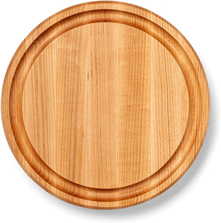 John Boos CB Series Round Wooden Maple Cutting Board 12”x12” – 1.75” Thick, 7-lb Reversib... | Amazon (US)