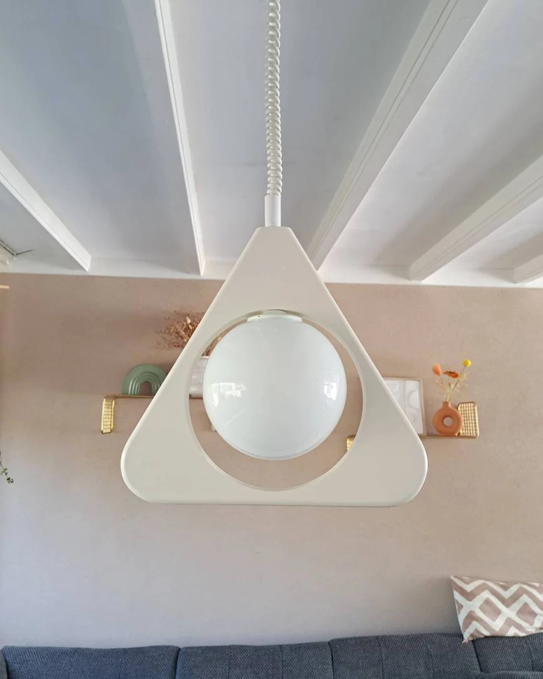 Super Nice Vintage Hanging Lamp Bony Design 1980s - Etsy | Etsy (US)