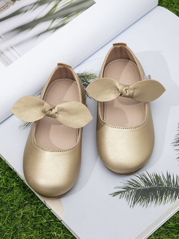Girls Bow Decor Mary Jane Flats | SHEIN