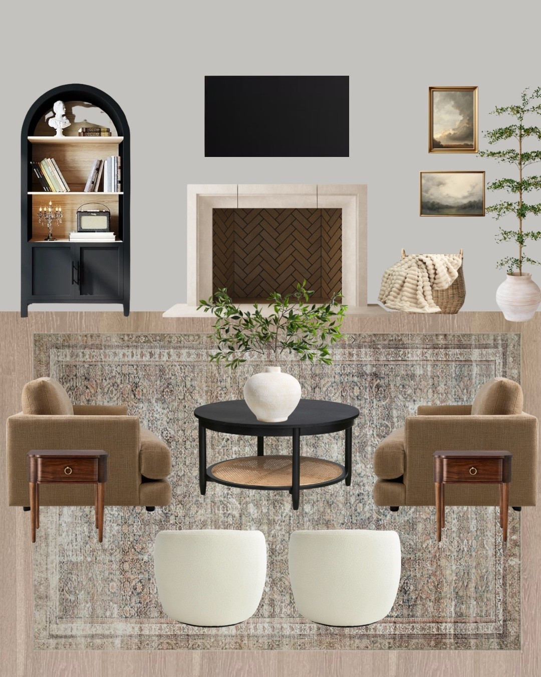 ✨Mood Board Monday✨
Neutral living room with natural elements and textures. 

#LTKSaleAlert #LTKmomlife #LTKHome