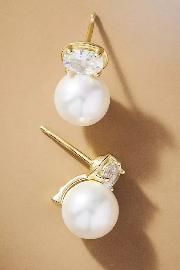 Shashi Cleo Pearl Stud Earrings | Anthropologie (US)