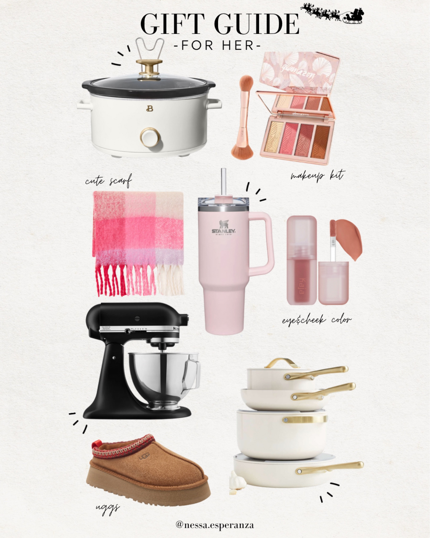 GIFT GUIDE FOR HER

Gift ideas for her, Christmas gifts, Christmas shopping, Black Friday shopping, cyber Monday, cozy, Stanley in stock, beauty, kitchen aid, caraway 


#LTKGiftGuide #LTKSeasonal #LTKHoliday