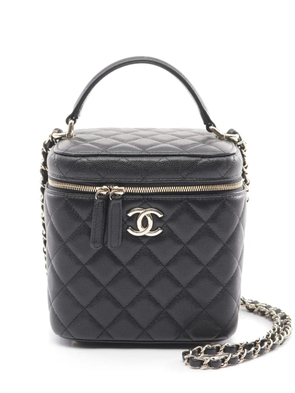 CHANEL Pre-Owned 2021-2022 CC Vanity Handbag | Black | FARFETCH UK | Farfetch Global