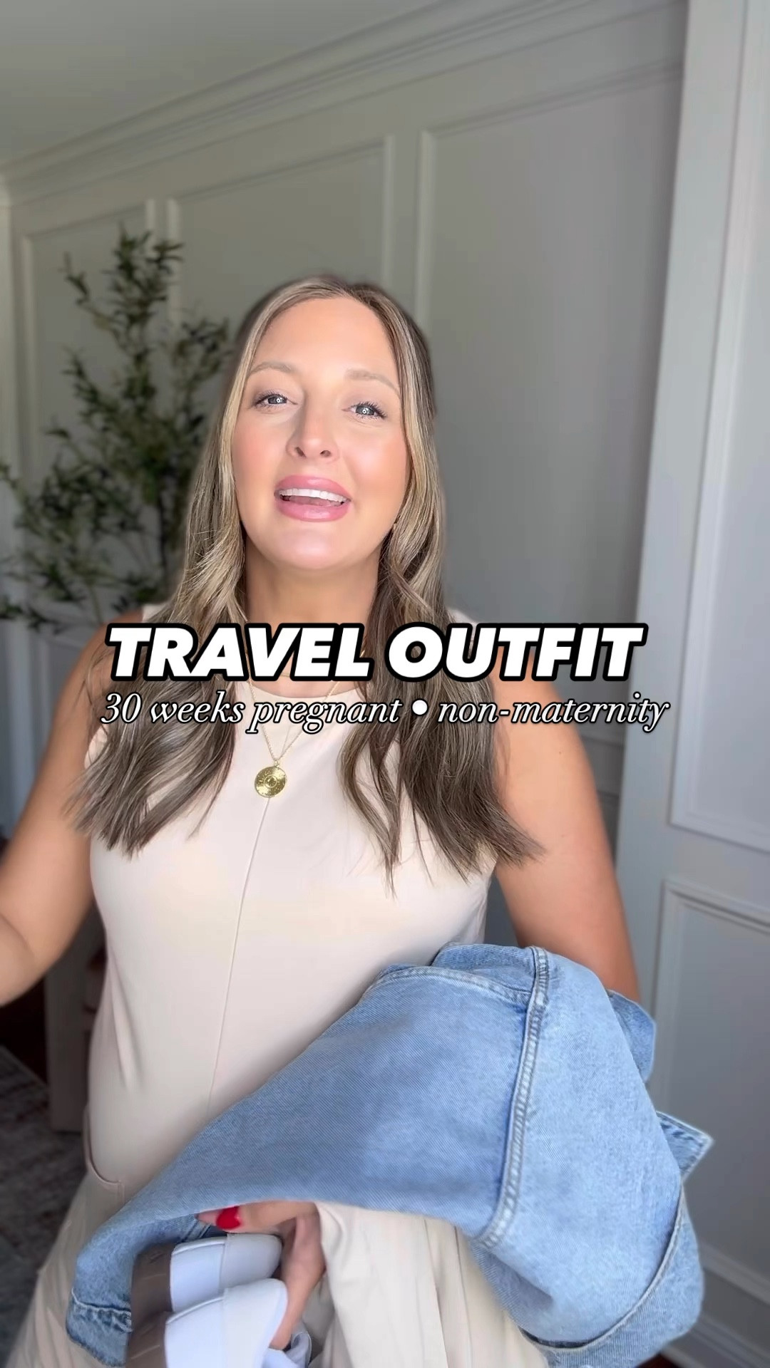 Amazon travel outfit bumpfriendly what I wore today to fly to the beach! This Amazon lounge set is so comfortable it feels like pajamas! Wearing my favorite denim jacket 

Lounge set sized up for my bump
Jacket sized up to medium 
Sneakers true to size 



#LTKTravel #LTKBump #LTKFindsUnder50