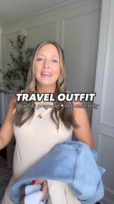 Amazon travel outfit bumpfriendly what I wore today to fly to the beach! This Amazon lounge set is so comfortable it feels like pajamas! Wearing my favorite denim jacket 

Lounge set sized up for my bump
Jacket sized up to medium 
Sneakers true to size 



#LTKTravel #LTKBump #LTKFindsUnder50