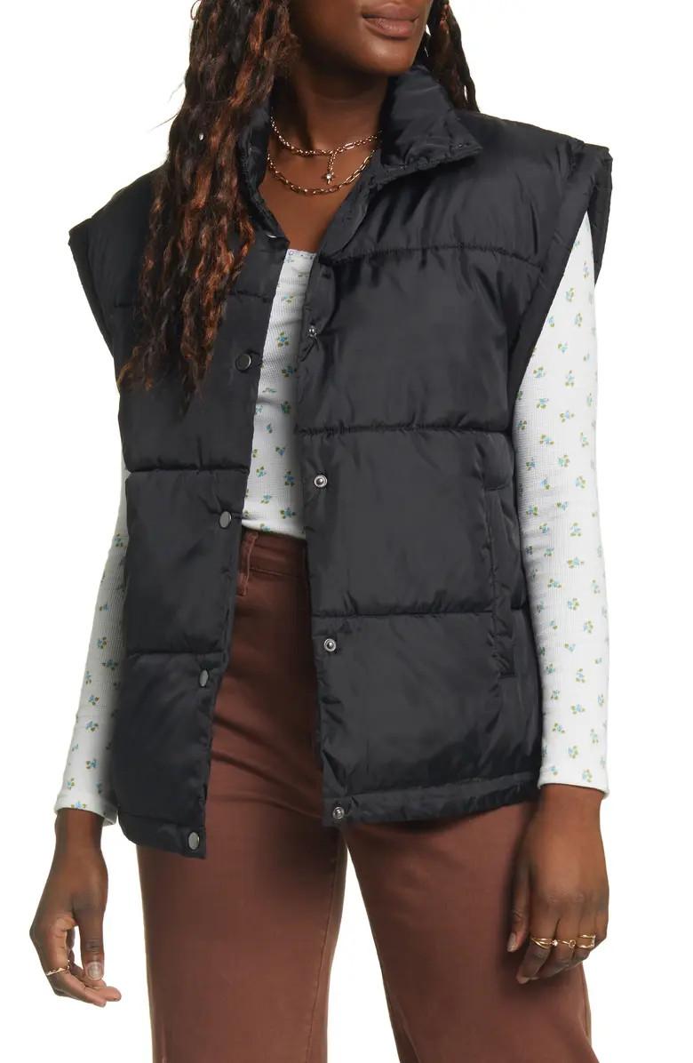 BP. Snap Front Puffer Vest | Nordstrom | Nordstrom