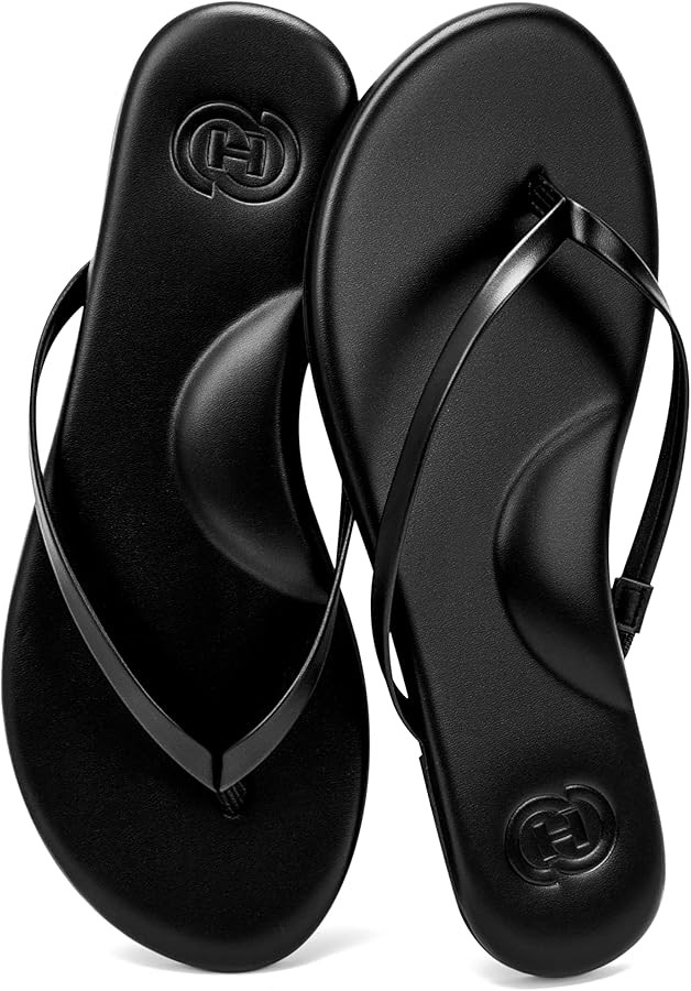 INMINPIN Flat Flip Flops with Arch Support for Women - Memory Foam Flats Summer Sandals 2026 - Ul... | Amazon (US)
