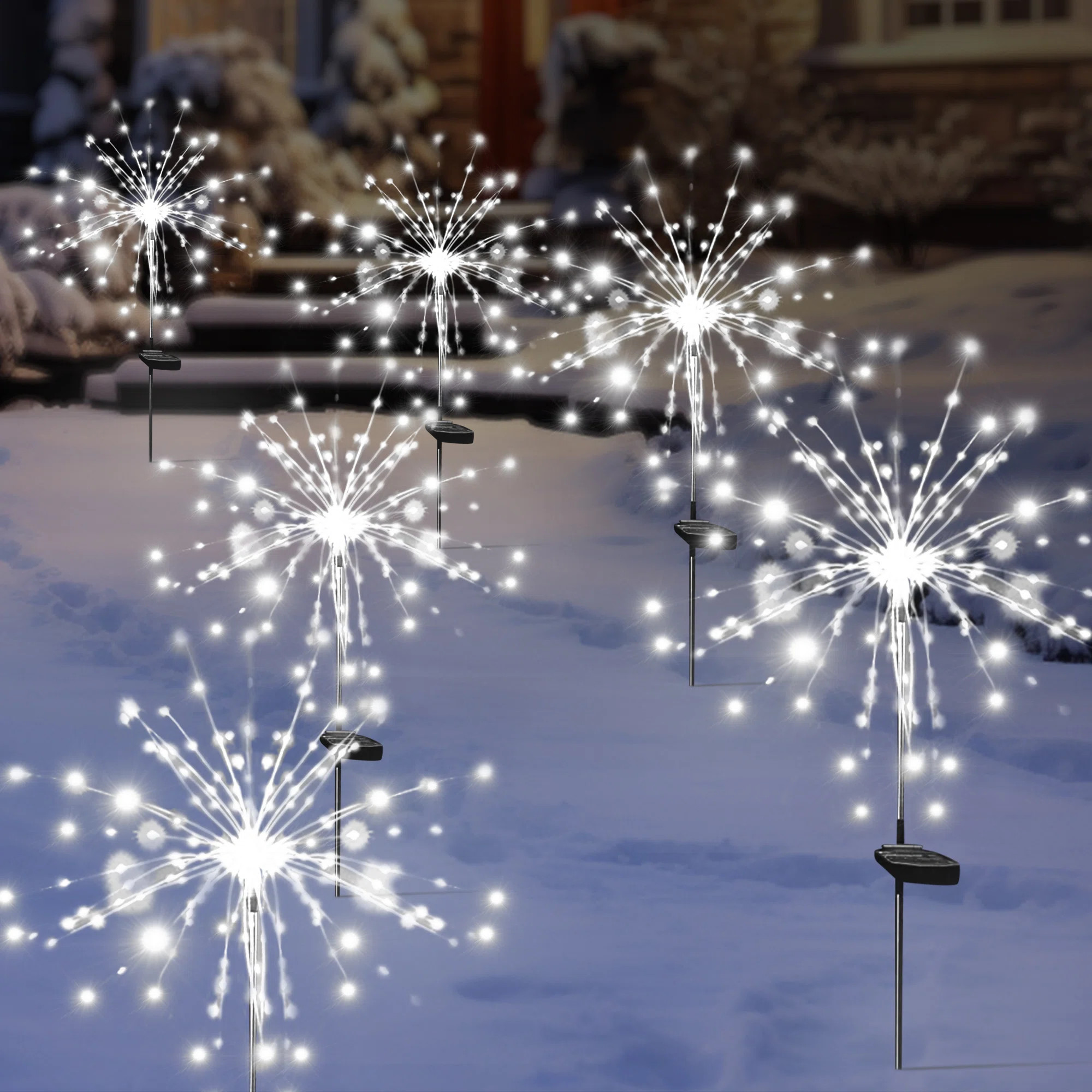 8 Modes Solar Firework Lights Outdoor Waterproof 120 LED Garden Landscape Lights for Christmas Decor | Wayfair North America