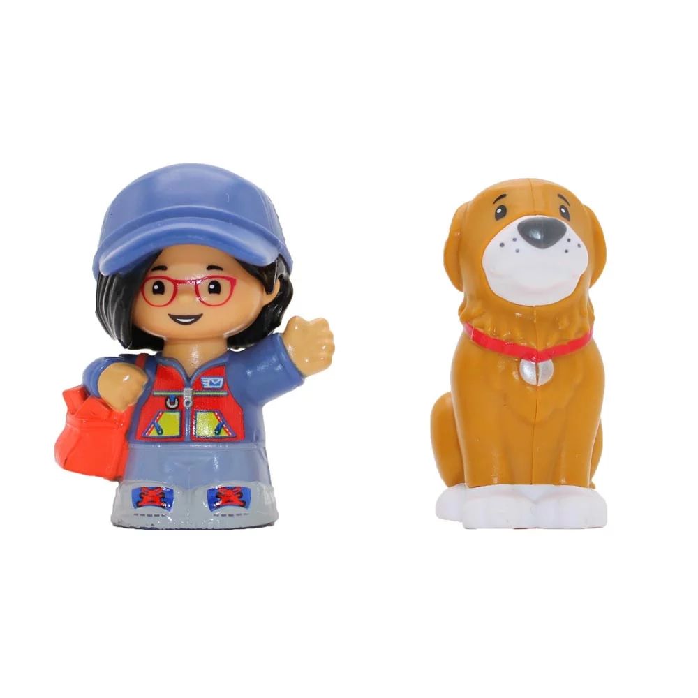 Fisher-Price Little People Toy Figure, Girl and Brown Dog For Ages 1-5 | Walmart (US)