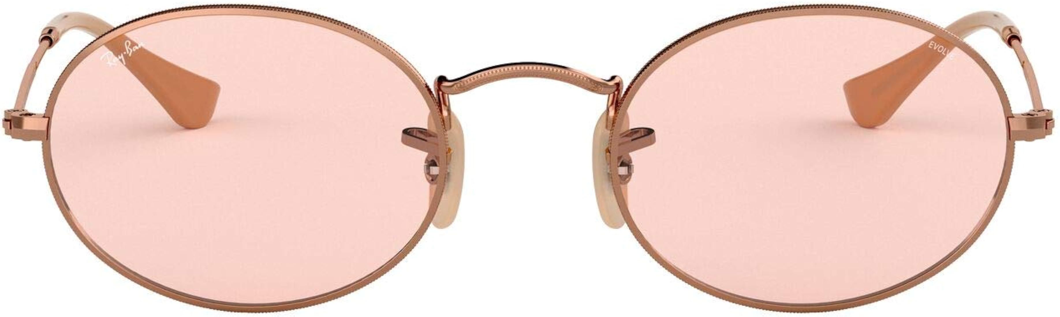 RB3547n Oval Flat Lens Sunglasses | Amazon (US)