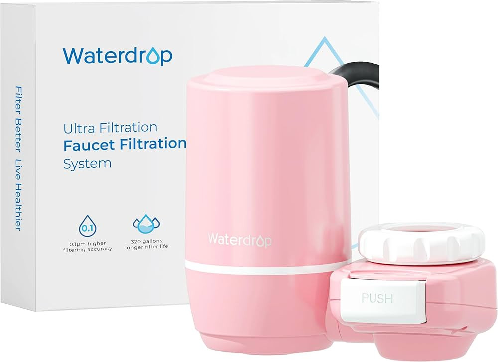 Waterdrop Sink Filter Water Faucet for Skin Care, Bathroom Faucet Filter, 320 Gallons, NSF Certif... | Amazon (US)