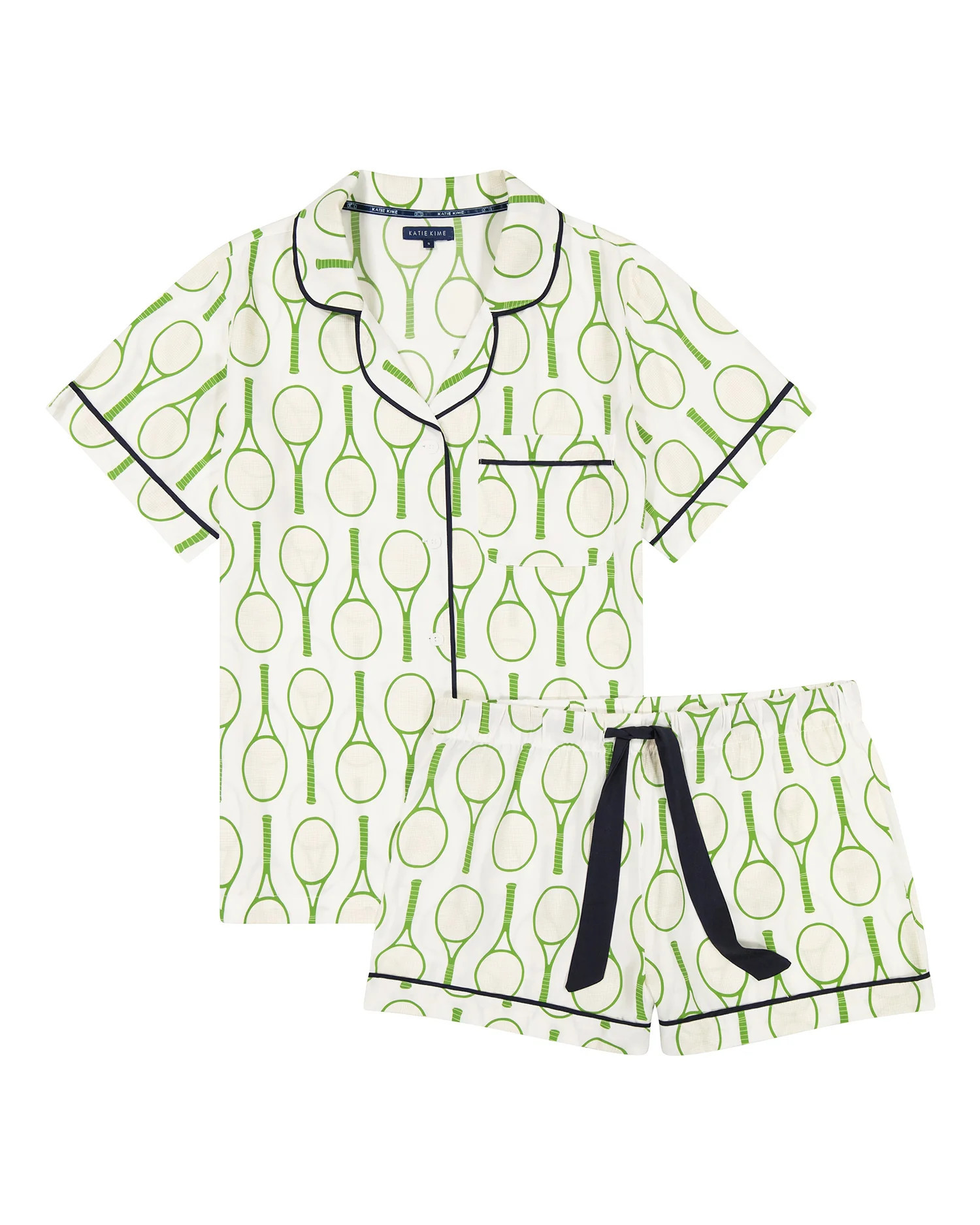 Tennis Time Pajama Shorts Set | Katie Kime Inc