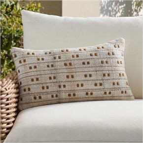 Outdoor Dot Stripe Pillow | West Elm (US)