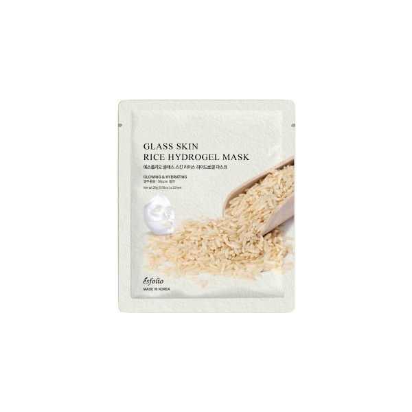 esfolio - Glass Skin Rice Hydrogel Mask - 28g*1ea | Stylevana