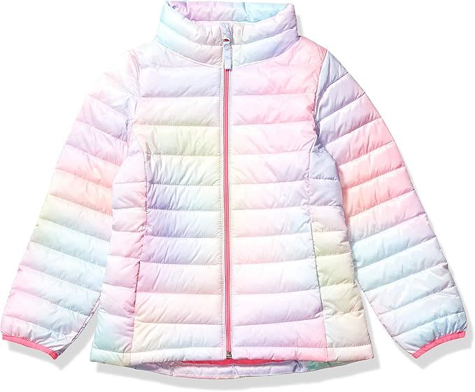 Amazon Essentials Girls and Toddlers' Lightweight Water-Resistant Packable Mock Puffer Jacket | Amazon (US)