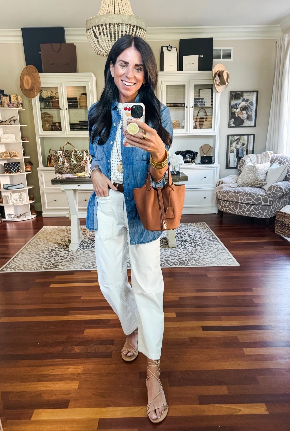 Love this combo of white and denim for spring 

#LTKSeasonal #LTKOver40 #LTKootd
