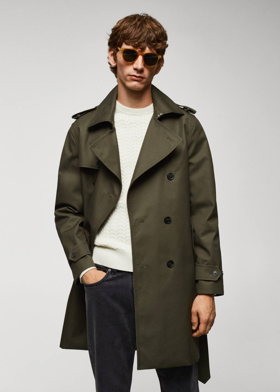 Classic water-repellent trench coat -  Men | Mango Man USA | MANGO (US)