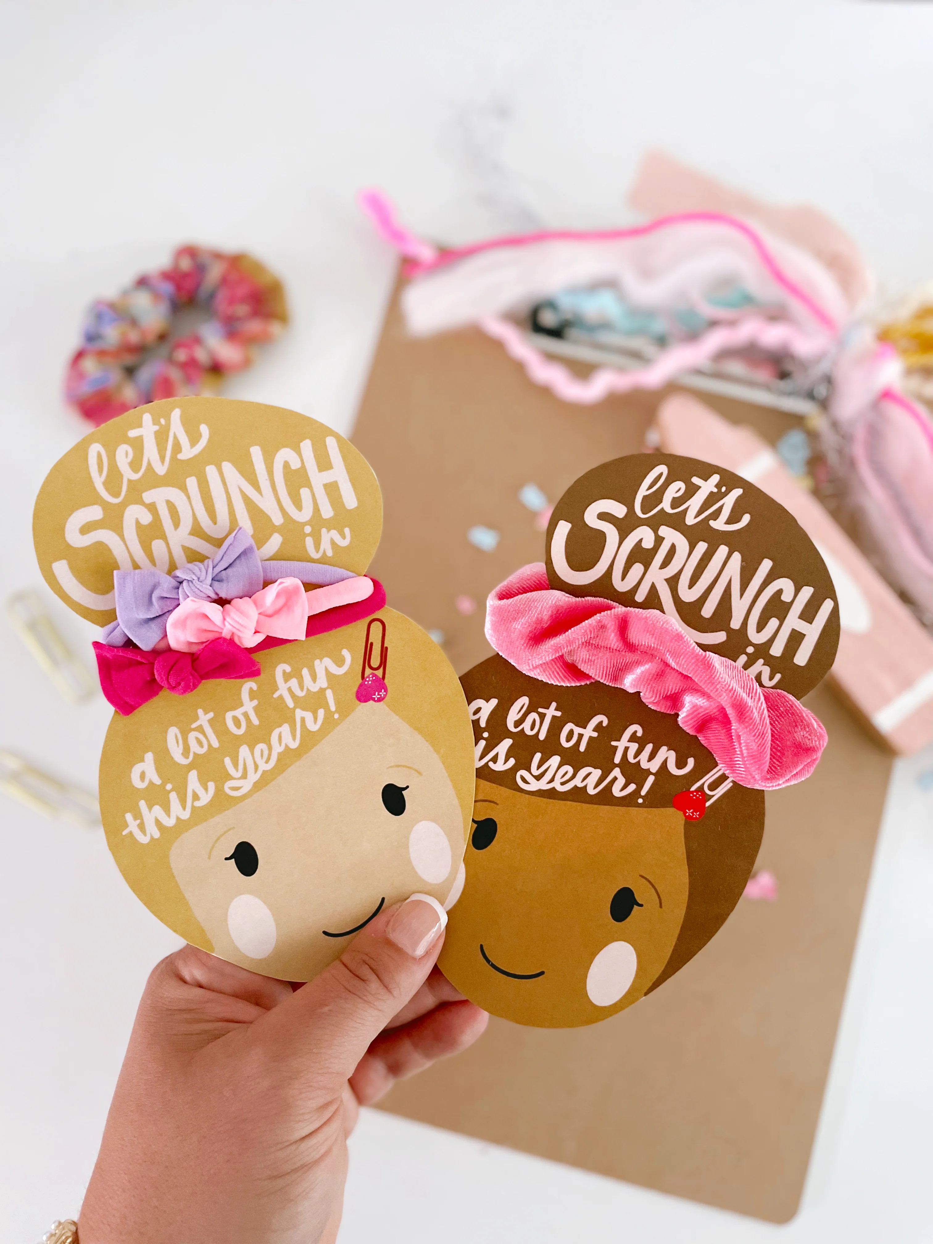 Scrunchie printable | Printable gift | The Letter Vee
