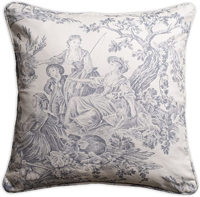 Maison d' Hermine 100% Cotton Pillow Cover The Miller Cushion & Couch Cover Toile Decorative Furn... | Amazon (US)