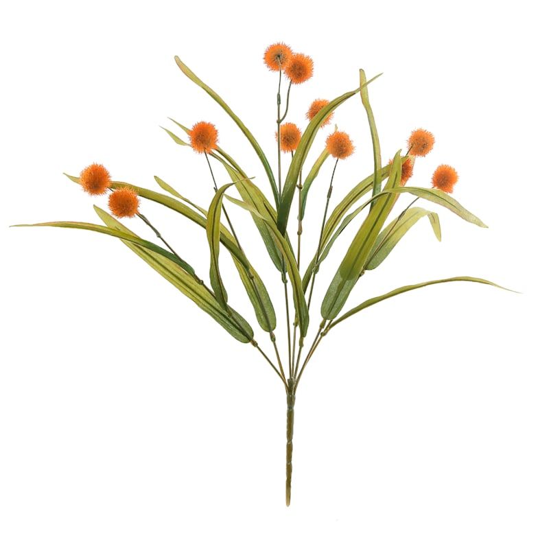 Orange Pom-Pom Bush, 23" | At Home