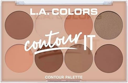 L.A. Colors I Heart Makeup Contour Palette, Medium-Deep, 1.04 Ounce | Amazon (US)