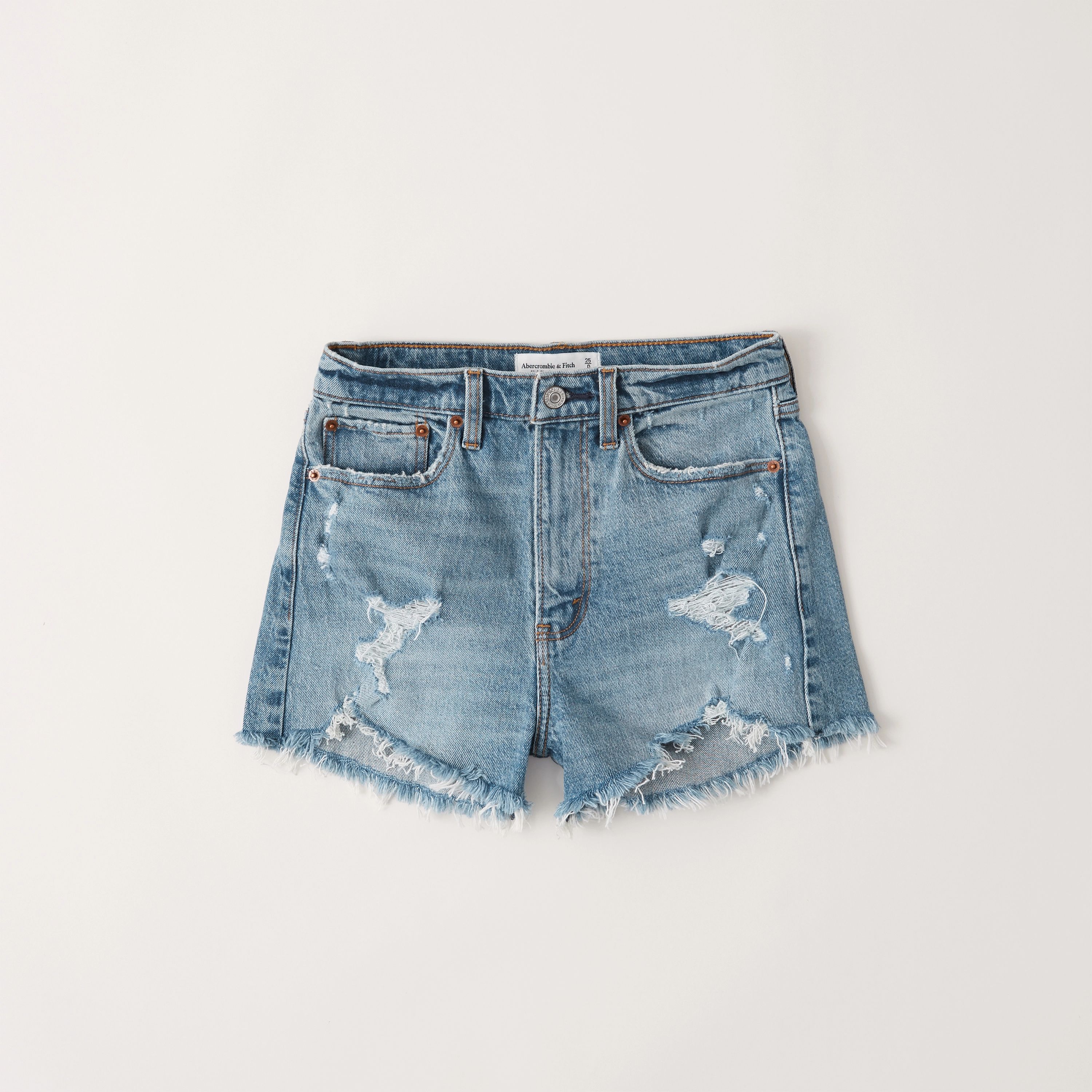A&F Vintage Stretch Denim
			


  
						High Rise Mom Shorts | Abercrombie & Fitch (US)