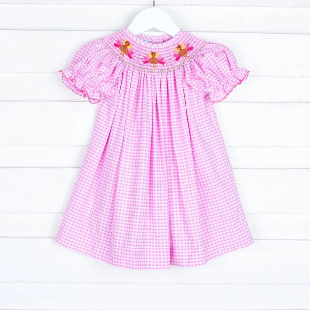 Pink Giblet Smocked Dress | Classic Whimsy