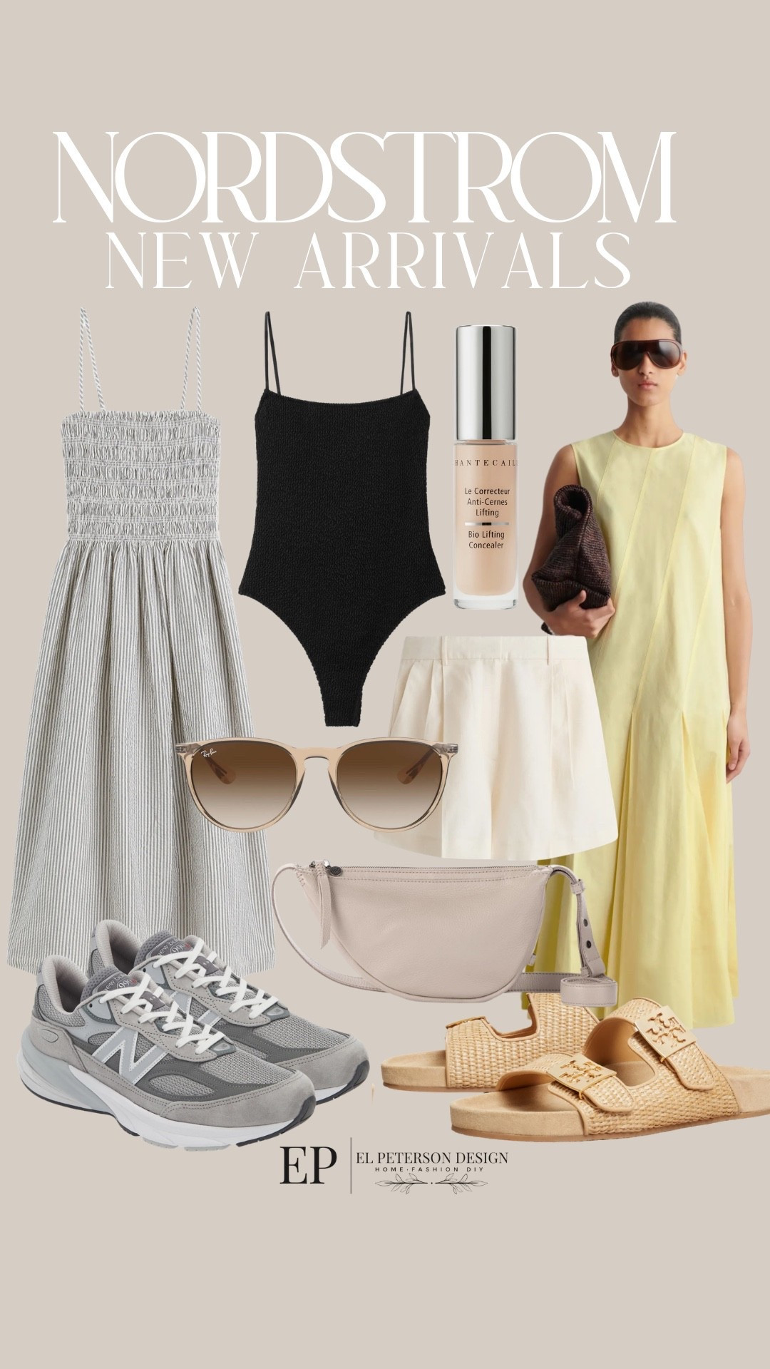 Nordstrom
New arrivals
Dresses
Body suit
Purse
Sunglasses 
Sandals 
Sneakers
Shorts