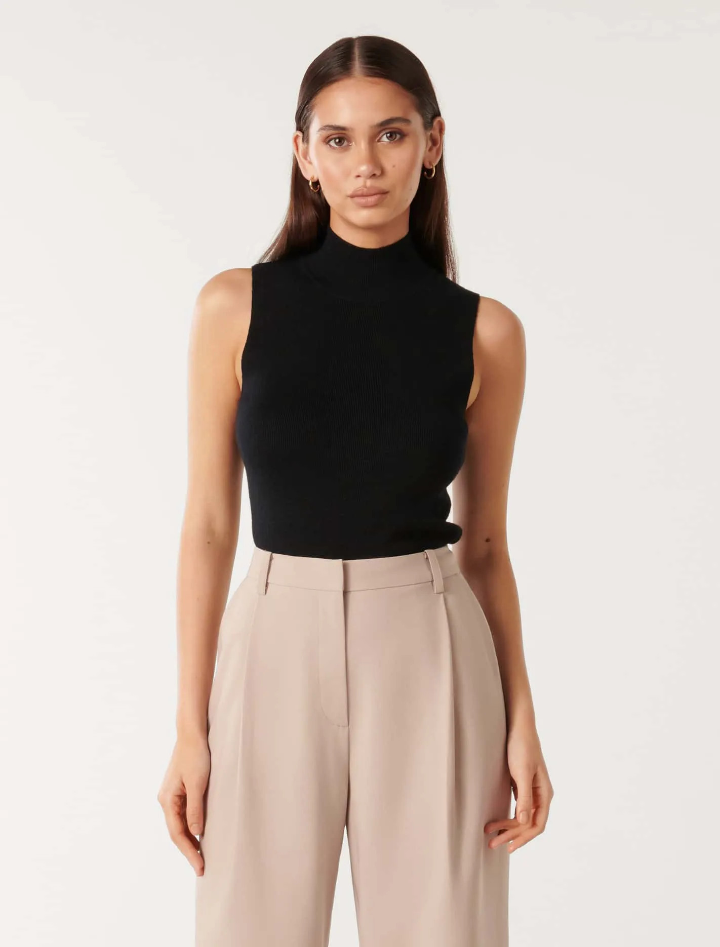 Astrid High-Neck Knit Tank | Forever New (UK & IE)