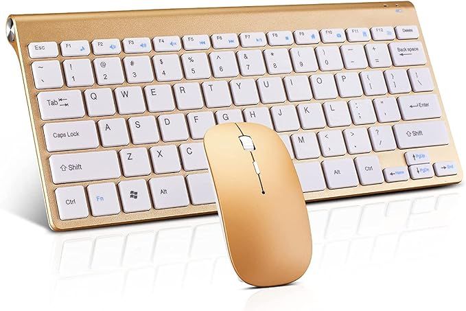 Wireless Keyboard and Mouse Combo, Compact Quiet Wireless Keyboard and Mouse Set 2.4G Ultra-Thin ... | Amazon (US)