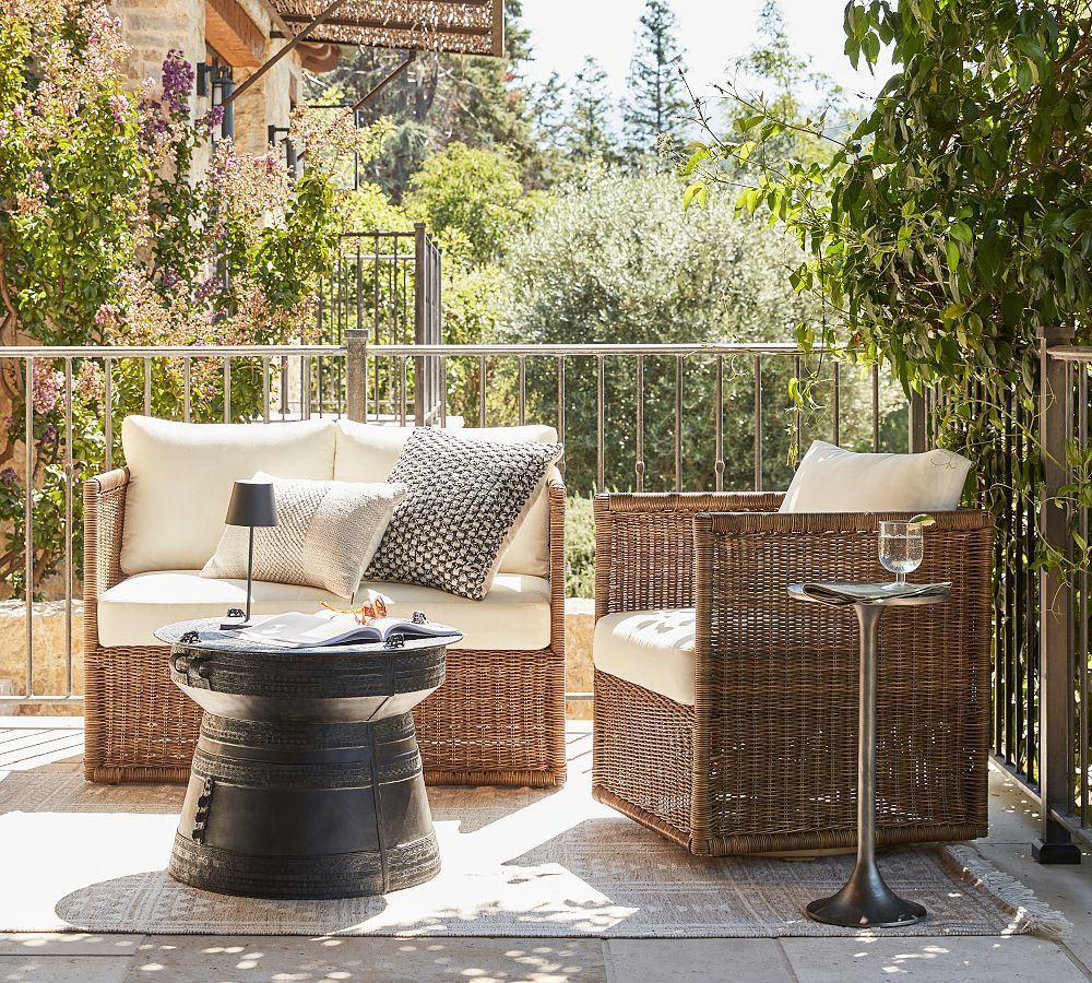 Atwood 3-Piece Outdoor Lounge Set | Pottery Barn (US)
